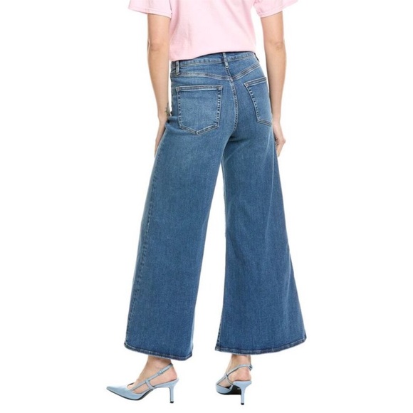 Frame Le Palazzo Crop Mermaid Wide Leg Flare Jeans 29 - Picture 2 of 12